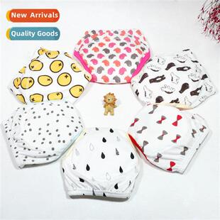 Five-layer learning pants baby cloth diaper baby carto urine