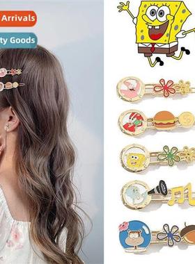 SpgeBob SquarePants frog buckle e word clip set clip bangs h