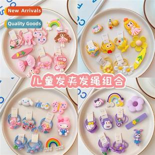 New childrens cute Star Dailu  clips headband set  new girls