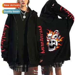 sweatshirt womens hip dark couple style gothic 2021 hoodie