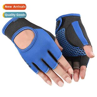 Fness gloves mens  womens sports half finger n-slip breathab