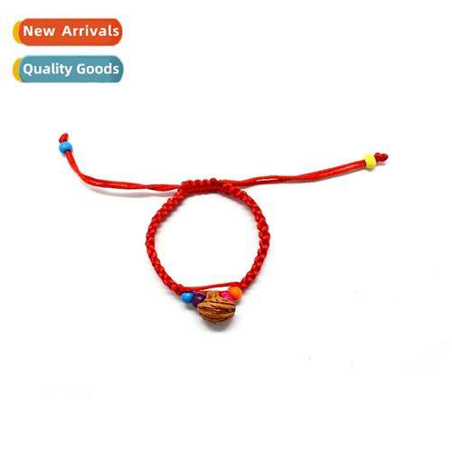 This year h rope peach walnut heart ankle bracelet baby chil