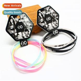 New spring summer tide EXO men women Silice bracelets Set
