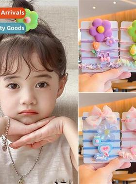 Childrens  tie rubber band girls high pytail  circle baby he