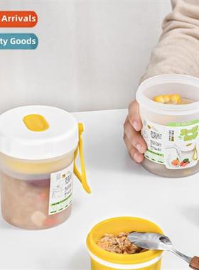 Breakfast Mug Oatmeal Mug wh Lid Cfee Mug Portable Microwave