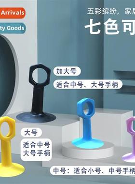 Door sucti no-hole door stopper door hle anti-collisi pad si
