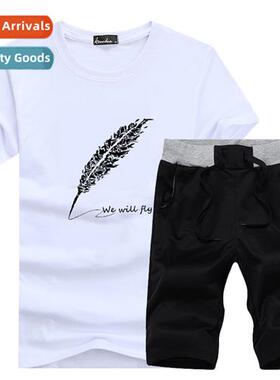 2019 Summer Casual Su Printed n Slim Round Neck Short Sleeve