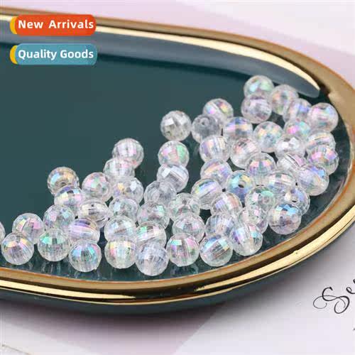 Hmade beading diy material package 8mmAB colorful earth bead