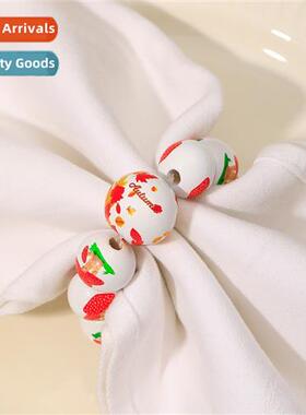 Napkin clasp floral beaded round hotel decoratis table weddi