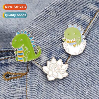 Cute  Dinosaur Brooch Eggshell Dinosaur Baby Badge Cute Pare