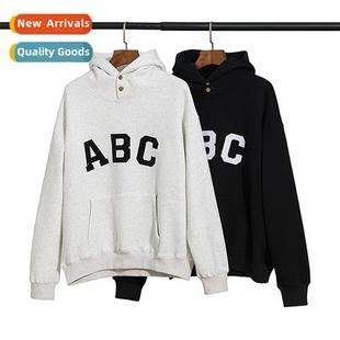 Padded Hooded FOG Hoodie Letter Seas ABC Tide Sweatshirt