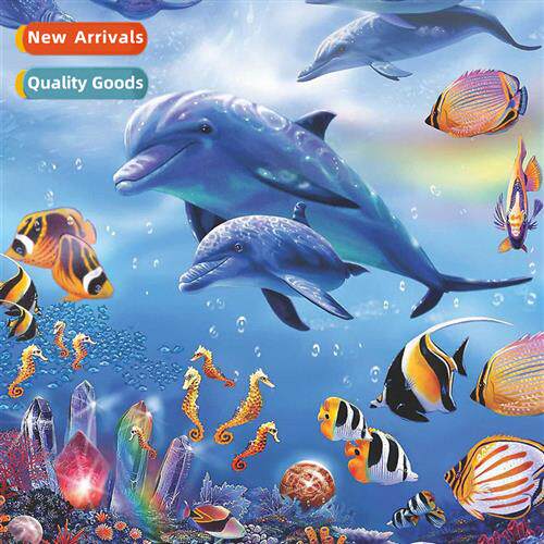 Cross Stch New DIY Dolphin Underwater World Full Stch Simple