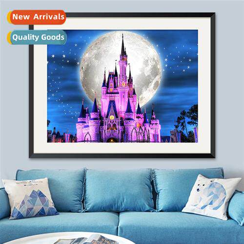 5d diamd painting fairy tale world dream castle modern livin