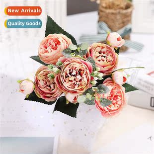 5 Forks Fili Persian Rose Simulati Flower Home Decorati Arra