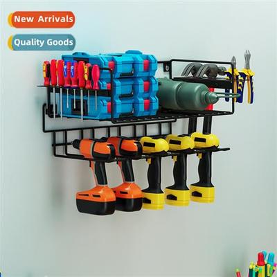 Double h drill bracket wall mounted power tool rack cordless