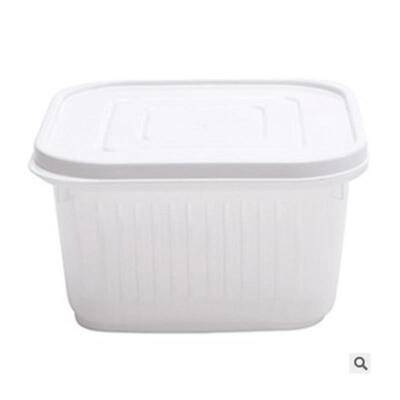 Square transparent double sealing i ginger garlic draining c