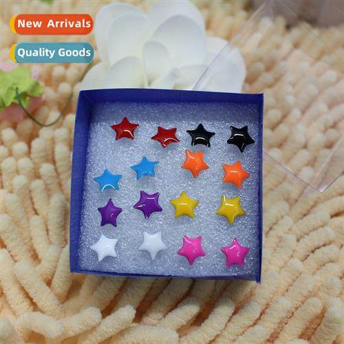 Fashi Retro Earrings 2014 Pentagal Heart Triangle Earrings F