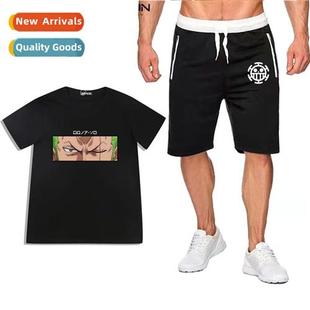 Thieves Sol shirt carto shorts King cott Japanese printed