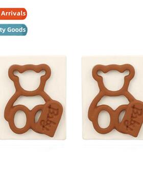 New simple resin color blocking earrings retro fashi nd set