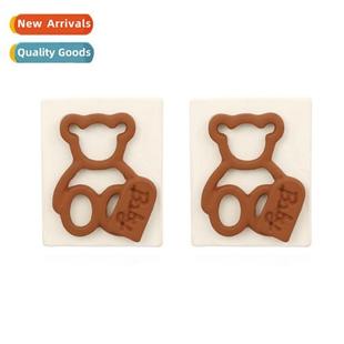 color blocking simple set fashi resin retro New earrings