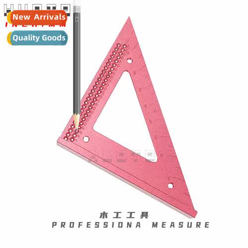 Woodworkers Drawing Ruler 90 Degree/45 Degree Triangle Ruler