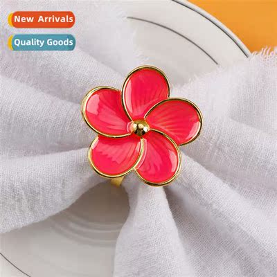 New western restaurant creative oil dripping five petal flow