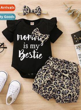 Girls spring  fall  2021 new n letters printed short-sleeved