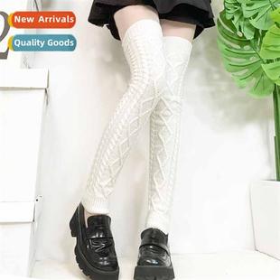 stacked and knee warm autumn winter socks The high new