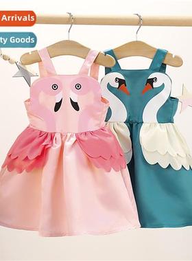 2019 summer  in in small children flamingo halter cute princ