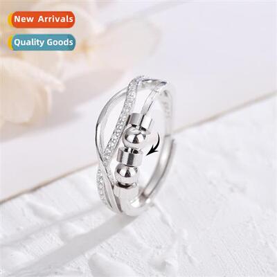 decompressi persalized double cross winding ring female tran