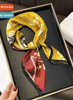 Patchwork color blocking flowers spring and autumn new press