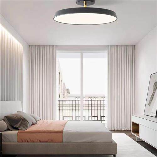 Simple modern round bedroom led ceiling light home warm slan