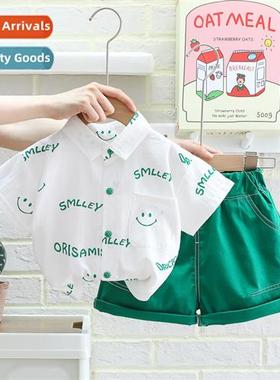 2023 summer new boys su children hsome shirt short-sleeved s