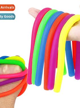 TPR colorful elastic rope tensi rope noodle compulsi decompr