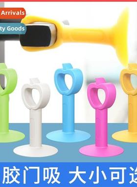 Door sucti silice free punch new doorknob anti-collisi pad d