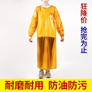 加长牛筋防水围裙背带围腰洗碗水产养殖熟食加工食品车间工作围兜