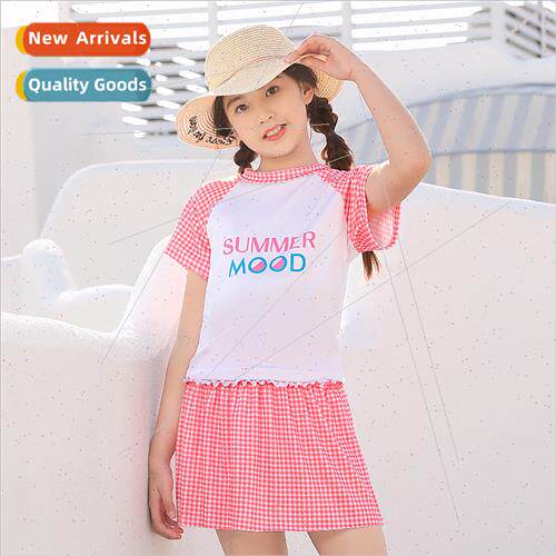 Girls swimsus childrens spl two-piece dress 5-9 years old st