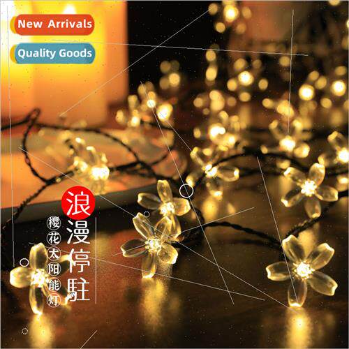 led solar cherry blossom lights string wedding lights garden