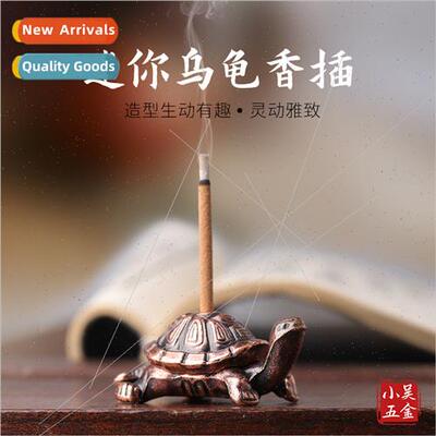 Creative alloy interesting small tortoise line incense inser