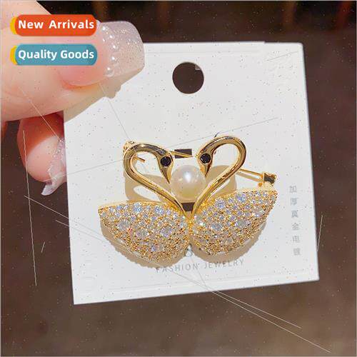 double swan pin sweet fashion niche hundred brooches