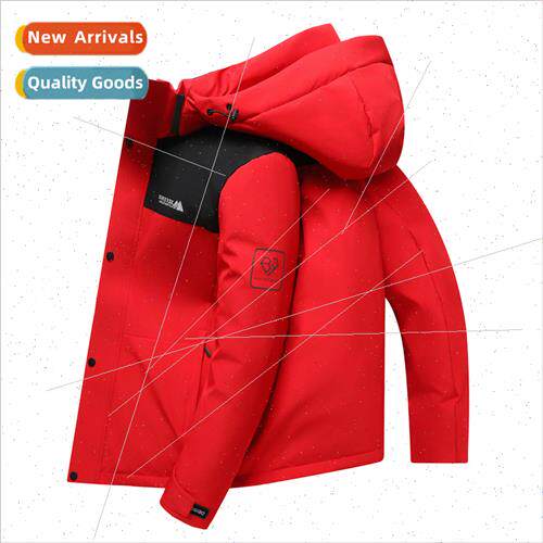 Charge coat big men workwear down jacket color blocking fash
