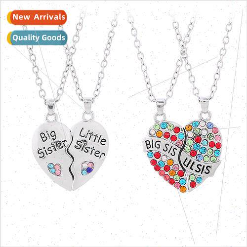 New monogrammed BIG SIS LIL SIS heart patchwork good sister