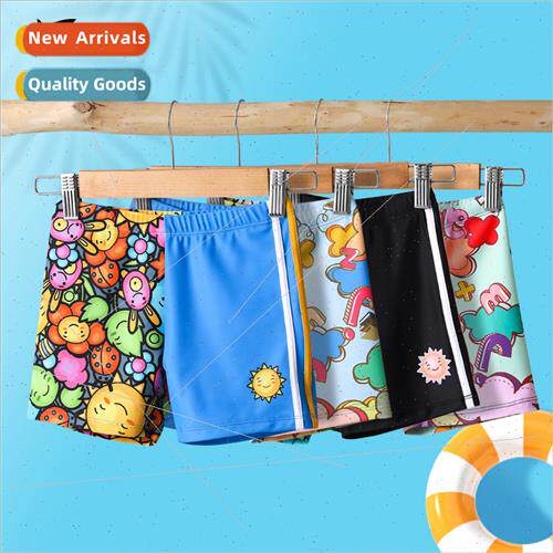 Childrens swimsus  boys patchwork color clashing swim trunks