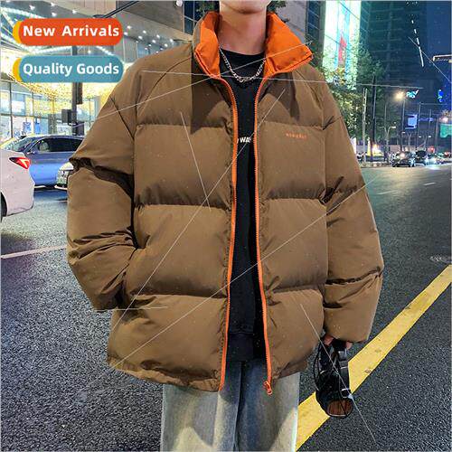 HK ins basic paragraph stand-up collar cotton jacket men win