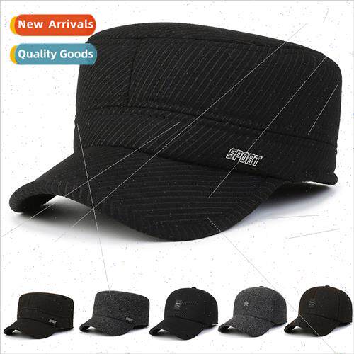 Autumn winter men new tweed flat cap warm hat cold middle-ag