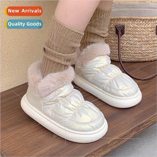New fashion simple plush warm winter short boots outside wat
