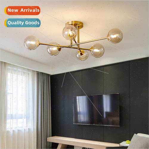 All copper light luxury ceiling lamp Scandinavian modern min