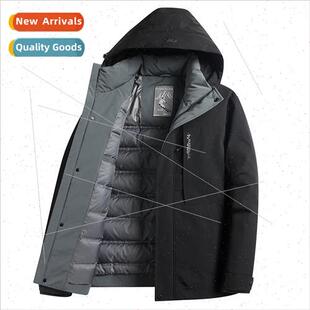 men duc high whe hooded winter jacket down end national new
