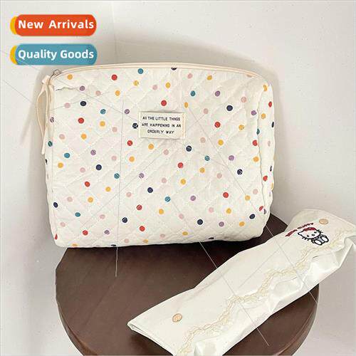 Japan simple handheld cosmetic bag students portable large c