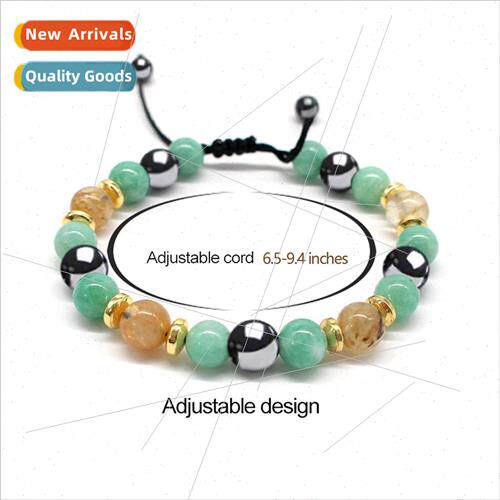 New crine agate tiger eye lapis lazuli bead weaving bracelet